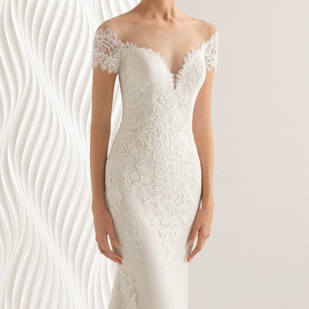 NWOT Rosa Clara Abel Wedding Dress Sz 12/US 8